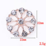 Maxbell 10 Pieces Flower Rhinestone Flatback Embellishments Wedding Shoes