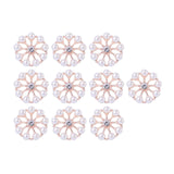 Maxbell 10 Pieces Flower Rhinestone Flatback Embellishments Wedding Shoes