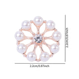 Maxbell 10 Pieces Flower Rhinestone Flatback Embellishments Wedding Shoes