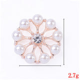 Maxbell 10 Pieces Flower Rhinestone Flatback Embellishments Wedding Shoes