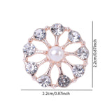 Maxbell 10 Pieces Flower Rhinestone Flatback Embellishments Wedding Shoes