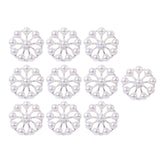 Maxbell 10 Pieces Flower Rhinestone Flatback Embellishments Wedding Shoes