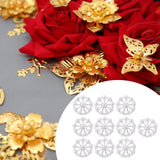 Maxbell 10 Pieces Flower Rhinestone Flatback Embellishments Wedding Shoes