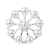 Maxbell 10 Pieces Flower Rhinestone Flatback Embellishments Wedding Shoes