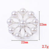 Maxbell 10 Pieces Flower Rhinestone Flatback Embellishments Wedding Shoes