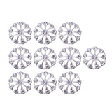 Maxbell 10 Pieces Flower Rhinestone Flatback Embellishments Wedding Shoes