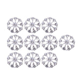 Maxbell 10 Pieces Flower Rhinestone Flatback Embellishments Wedding Shoes