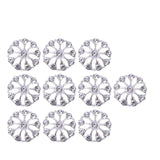 Maxbell 10 Pieces Flower Rhinestone Flatback Embellishments Wedding Shoes