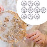 Maxbell 10 Pieces Flower Rhinestone Flatback Embellishments Wedding Shoes