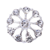 Maxbell 10 Pieces Flower Rhinestone Flatback Embellishments Wedding Shoes