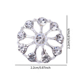 Maxbell 10 Pieces Flower Rhinestone Flatback Embellishments Wedding Shoes