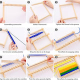 Maxbell Weaving Looms Kit Mini Hand Knitting Tool for Blankets Sewing Weaving Lovers