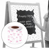 Maxbell Borders Stickers Stylish Bulletin Board Borders for School White Board Party white bow