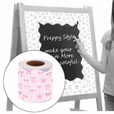 Maxbell Borders Stickers Stylish Bulletin Board Borders for School White Board Party pink bow