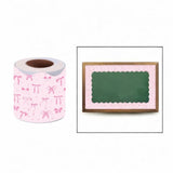 Maxbell Borders Stickers Stylish Bulletin Board Borders for School White Board Party pink bow