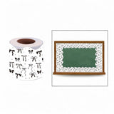 Maxbell Borders Stickers Stylish Bulletin Board Borders for School White Board Party black bow