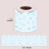 Maxbell Borders Stickers Stylish Bulletin Board Borders for School White Board Party blue bow