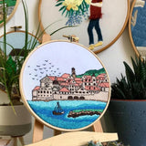Maxbell Round Embroidery Hoop Sewing Tool Cross Stitch Hoop for DIY Embroidery Craft 3 inch