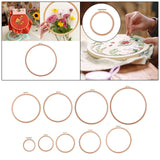 Maxbell Round Embroidery Hoop Sewing Tool Cross Stitch Hoop for DIY Embroidery Craft 3 inch