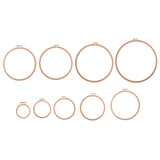 Maxbell Round Embroidery Hoop Sewing Tool Cross Stitch Hoop for DIY Embroidery Craft 3 inch