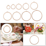 Maxbell Round Embroidery Hoop Sewing Tool Cross Stitch Hoop for DIY Embroidery Craft 3 inch