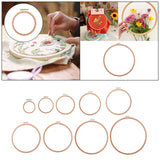 Maxbell Round Embroidery Hoop Sewing Tool Cross Stitch Hoop for DIY Embroidery Craft 3 inch