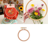 Maxbell Round Embroidery Hoop Sewing Tool Cross Stitch Hoop for DIY Embroidery Craft 3 inch
