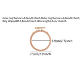 Maxbell Round Embroidery Hoop Sewing Tool Cross Stitch Hoop for DIY Embroidery Craft 3 inch