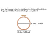 Maxbell Round Embroidery Hoop Sewing Tool Cross Stitch Hoop for DIY Embroidery Craft 4 inch