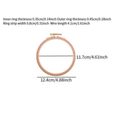 Maxbell Round Embroidery Hoop Sewing Tool Cross Stitch Hoop for DIY Embroidery Craft 5 inch