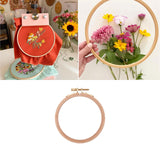 Maxbell Round Embroidery Hoop Sewing Tool Cross Stitch Hoop for DIY Embroidery Craft 6 inch