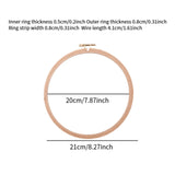 Maxbell Round Embroidery Hoop Sewing Tool Cross Stitch Hoop for DIY Embroidery Craft 8 inch