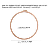 Maxbell Round Embroidery Hoop Sewing Tool Cross Stitch Hoop for DIY Embroidery Craft 11 inch