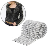 Maxbell Sew Stitch on Spikes DIY Project Cone Spikes for Crafts Clothing Silver