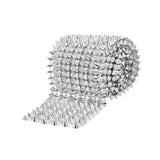 Maxbell Sew Stitch on Spikes DIY Project Cone Spikes for Crafts Clothing Silver