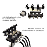 Maxbell Hold 4 Airbrushes Sturdy Multiple Fixing Rack Desktop Airbrushes Accessories