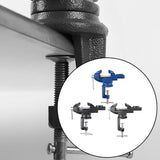 Maxbell Clamp-on Vise 360° Rotate Clamp Vice for Woodworking Craft Creation Modeling clampmouth 5cm blue