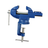 Maxbell Clamp-on Vise 360° Rotate Clamp Vice for Woodworking Craft Creation Modeling clampmouth 5cm blue