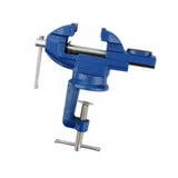 Maxbell Clamp-on Vise 360° Rotate Clamp Vice for Woodworking Craft Creation Modeling clampmouth 5cm blue