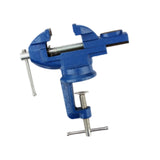 Maxbell Clamp-on Vise 360° Rotate Clamp Vice for Woodworking Craft Creation Modeling clampmouth 5cm blue