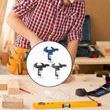 Maxbell Clamp-on Vise 360° Rotate Clamp Vice for Woodworking Craft Creation Modeling clampmouth 5cm blue