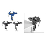 Maxbell Clamp-on Vise 360° Rotate Clamp Vice for Woodworking Craft Creation Modeling clampmouth 5cm blue