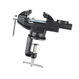 Maxbell Clamp-on Vise 360° Rotate Clamp Vice for Woodworking Craft Creation Modeling clampmouth 6.5cm black