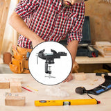 Maxbell Clamp-on Vise 360° Rotate Clamp Vice for Woodworking Craft Creation Modeling clampmouth 6.5cm black