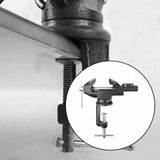 Maxbell Clamp-on Vise 360° Rotate Clamp Vice for Woodworking Craft Creation Modeling clampmouth 8cm black