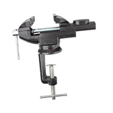 Maxbell Clamp-on Vise 360° Rotate Clamp Vice for Woodworking Craft Creation Modeling clampmouth 8cm black