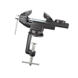 Maxbell Clamp-on Vise 360° Rotate Clamp Vice for Woodworking Craft Creation Modeling clampmouth 8cm black