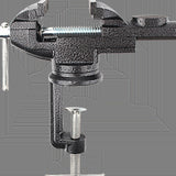 Maxbell Clamp-on Vise 360° Rotate Clamp Vice for Woodworking Craft Creation Modeling clampmouth 8cm black