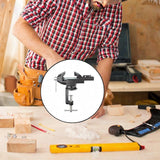 Maxbell Clamp-on Vise 360° Rotate Clamp Vice for Woodworking Craft Creation Modeling clampmouth 8cm black