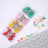 Maxbell 80Pcs Straight Pins for Garment Making Graduation Ceremonies Clothing Making green